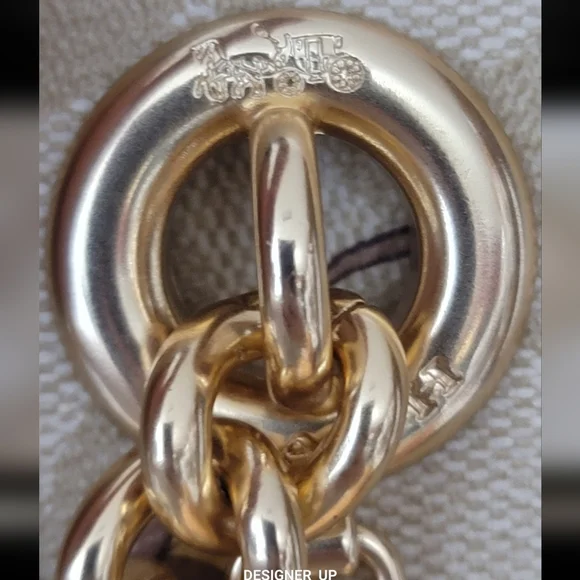 🦒 Coach 2 PCS SET Designer Shoulder Bag Purse Handbag Wallet  Signature - Picture 13 of 14